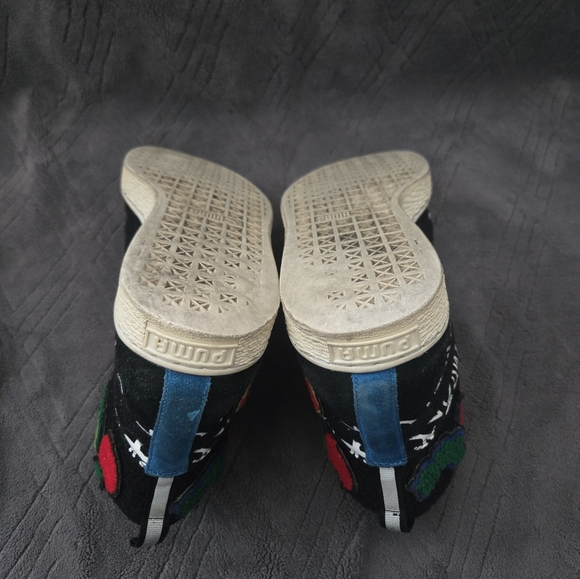 Puma Basket Mid Dee & Ricky Sneakers Mens Sz 10 Casual Sneakers Black Graffiti. - Picture 8 of 9